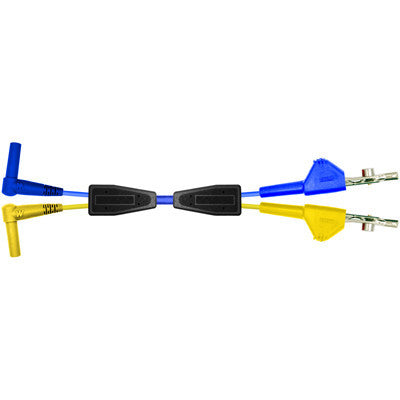 2) R/A 2mm Shrouded Mini Bananas-(2) LHTCABP-Blue-6ft – Westek