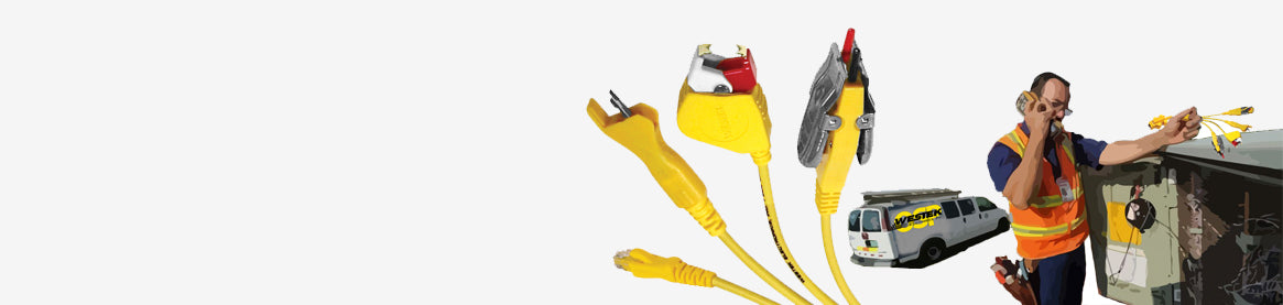 The new OSP Combi-Cords provide <br> technicians with all of the necessary <br>Plug-in's in a one foot cord. 