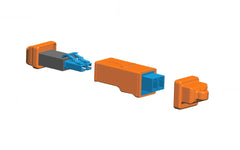 Fiber Loopback Plugs LC  DX-LC-MM-UPC  Orange