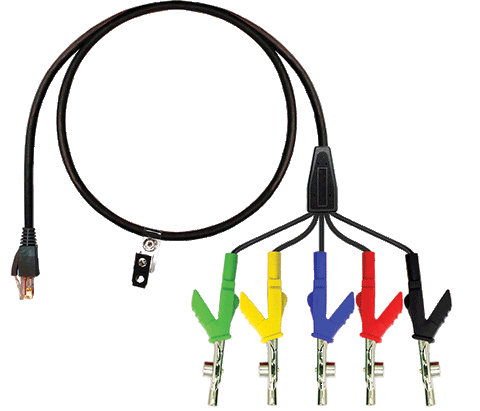 RJ45-(5) Heavy Test Clips with Bed of Nails 6FT  For use with HST3000