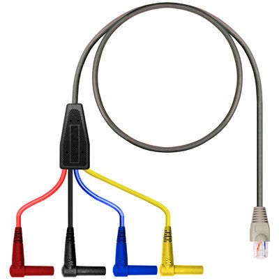 (2) R/A Shrouded Banana-RJ45 Wired 1,2,7,8-6ft